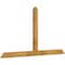 Ekena Millwork Portland Rough Sawn Timber Gable Bracket, Western Red Cedar, 72"W x 39"H x 2"D x 4"F, 13/12 Pitch GBW072X39X0204POR00RWR - alternate 4